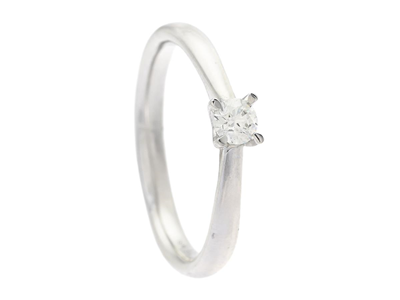 Jewellery, SOLITAIRE RING, 18K white gold
