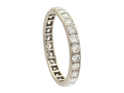 Jewellery, ETERNITY RING, 18K white gold