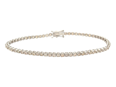 Jewellery, TENNIS BRACELET, 18K white gold