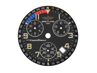 Watch parts, DIAL, for Breitling TransOcean (Swiss Made)