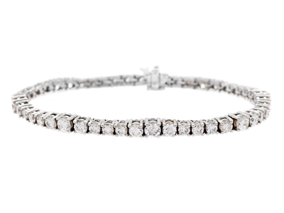 Jewellery, TENNIS BRACELET, 14K white gold