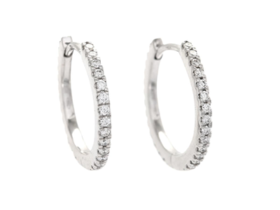 Jewellery, EARRINGS, 18K white gold
