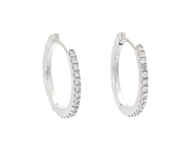 Jewellery, EARRINGS, 18K white gold