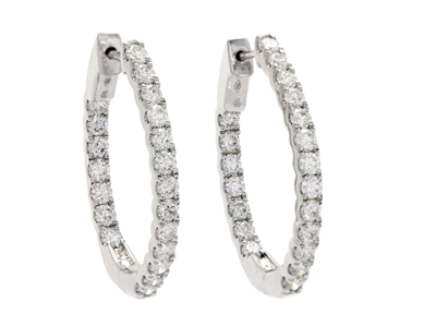Jewellery, EARRINGS, 18K white gold