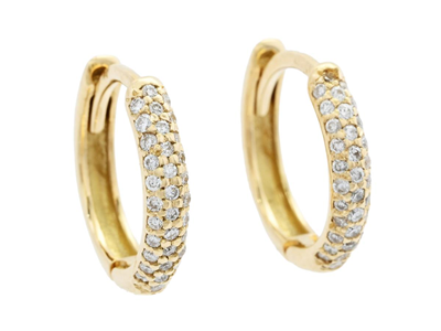 Jewellery, HOOP EARRINGS, 18K gold