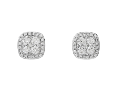 Jewellery, EARRINGS, 18K white gold