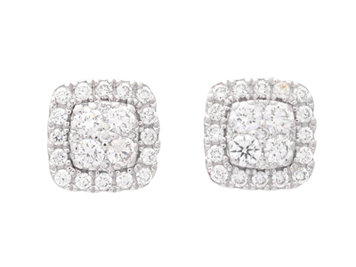 Jewellery, EARRINGS, 18K white gold