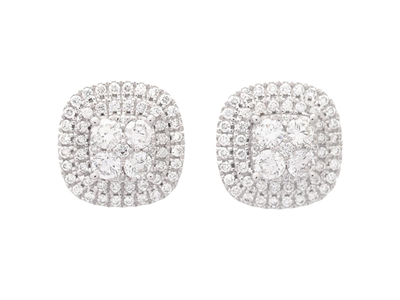 Jewellery, EARRINGS, 18K white gold