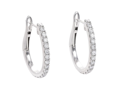 Jewellery, EARRINGS, 18K white gold