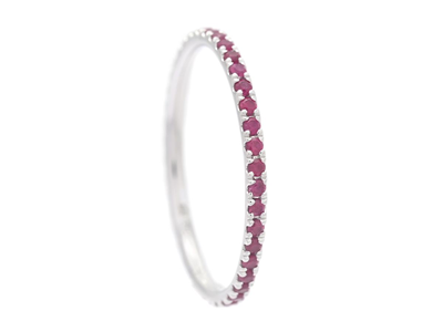 Jewellery, FULL ETERNITY RING, 18K white gold