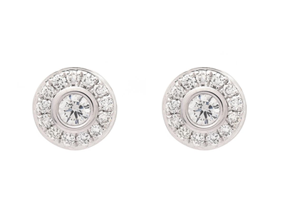 Jewellery, EARRINGS, 18K white gold