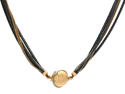 Jewellery, PER BORUP, clasp 18K gold/white gold