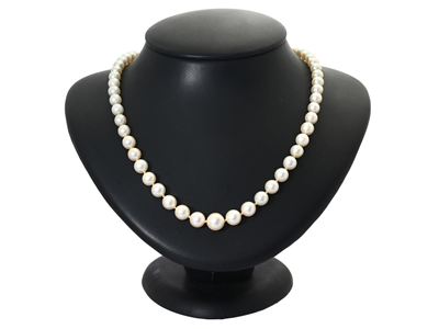 Jewellery, PEARL NECKLACE, cultured pearls approx. 5,75 - 9,0  mm