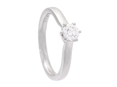Jewellery, SOLITAIRE RING, 18K white gold
