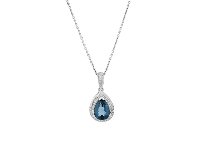 Jewellery, PENDANT/CHAIN, 18/14K white gold