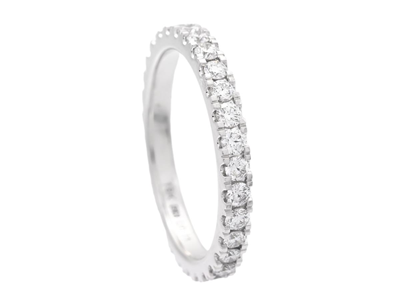Jewellery, FULL ETERNITY RING, 18K white gold