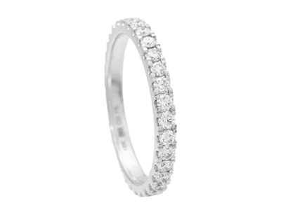 Jewellery, FULL ETERNITY RING, 18K white gold