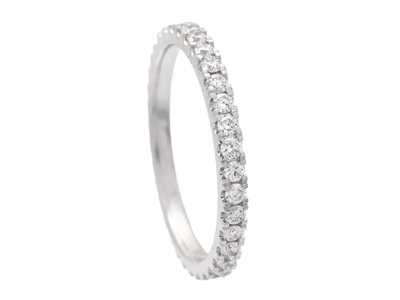 Jewellery, FULL ETERNITY RING, 18K white gold