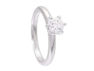 Jewellery, SOLITAIRE RING, 18K white gold