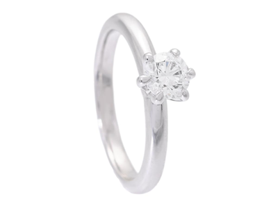 Jewellery, SOLITAIRE RING, 18K white gold