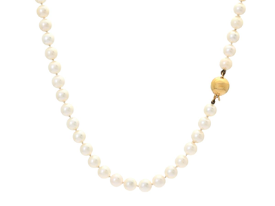 Jewellery, PEARL NECKLACE, cultured pearls a 6,9 mm