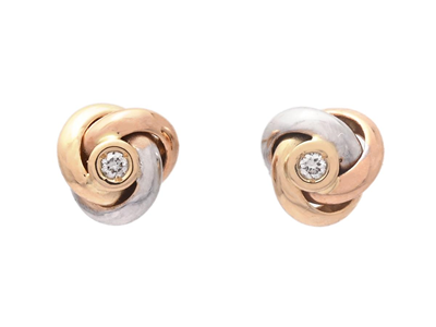 Jewellery, EARRINGS, 18K gold/white gold/rose gold