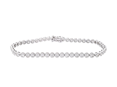 Jewellery, TENNIS BRACELET, 18K white gold