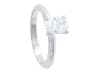 Jewellery, SOLITAIRE RING, 18K white gold