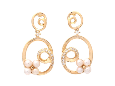 Jewellery, PEARL EARRINGS, 18K gold