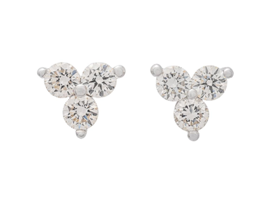 Jewellery, EARRINGS, 18K white gold