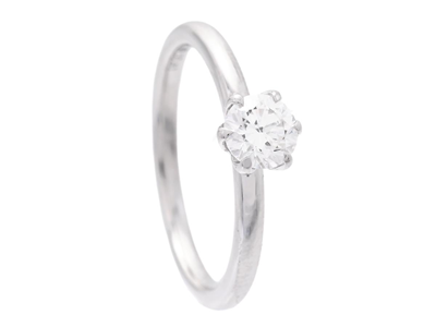 Jewellery, SOLITAIRE RING, 18K white gold