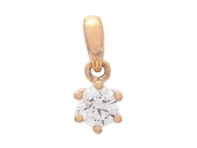 Jewellery, SOLITAIRE PENDANT, 18K gold