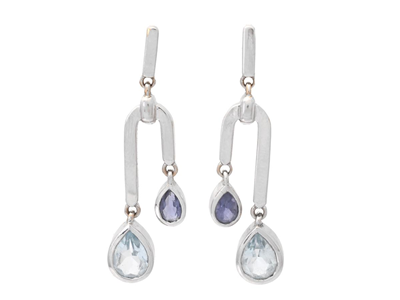 Jewellery, EARRINGS, 18K white gold