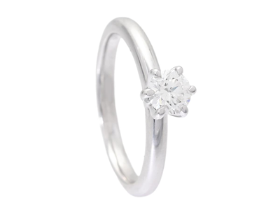 Jewellery, SOLITAIRE RING, 18K white gold