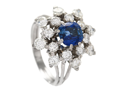 Jewellery, RING, 18K white gold