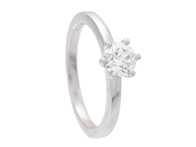 Jewellery, SOLITAIRE RING, 18K white gold