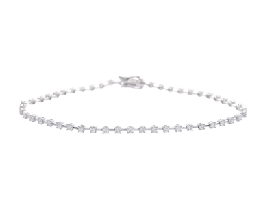 Jewellery, TENNIS BRACELET, 18K white gold