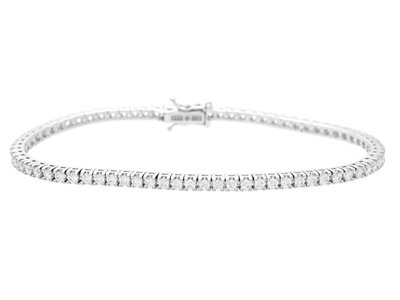 Jewellery, TENNIS BRACELET, 18K white gold