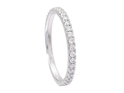 Jewellery, FULL ETERNITY RING, 18K white gold