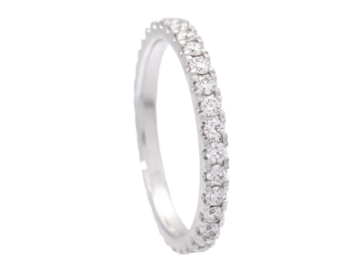Jewellery, FULL ETERNITY RING, 18K white gold