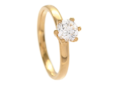 Jewellery, SOLITAIRE RING, 18K gold