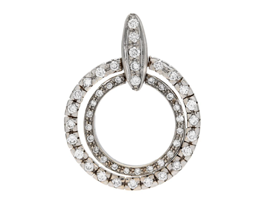 Jewellery, PENDANT, 18K white gold