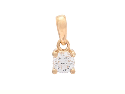 Jewellery, SOLITAIRE PENDANT, 18K gold