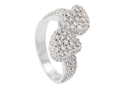 Jewellery, RING, 18K white gold