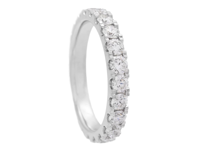 Jewellery, FULL ETERNITY RING, 18K white gold