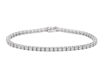 Jewellery, TENNIS BRACELET, 18K white gold