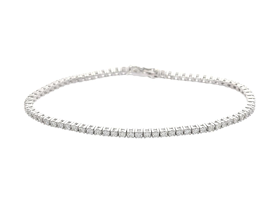 Jewellery, TENNIS BRACELET, 18K white gold