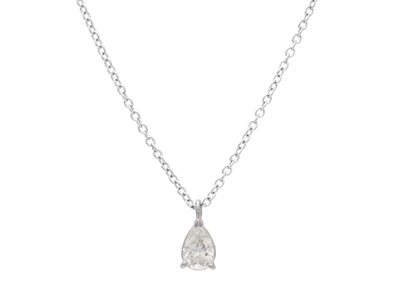 Jewellery, PENDANT WITH CHAIN, 18K white gold