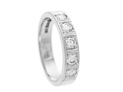 Jewellery, ETERNITY RING, 18K white gold
