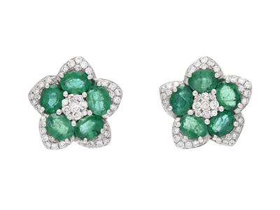 Jewellery, EARRINGS, 18K white gold